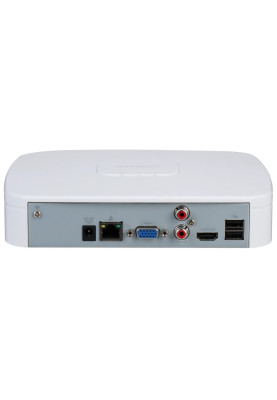 Відеореєстратор IP Dahua DHI-NVR2104-I2, White, 4xIP канали, H.265+, H.264+, H.264, 1xRCA, 1xVGA, 1xHDMI, 1xSATA, до12МП, RJ-45, 2хUSB