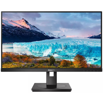 Монітор 27" Philips 272S1M/00 Black, WLED, IPS, 75 Гц, 1920x1080, 4 мс, 250 кд/м², 1000:1, 178°/178°, DP/HDMI/DVI/VGA, 2x2 Вт, Vesa 100x100, 4xUSB 3.2, Adaptive-Sync