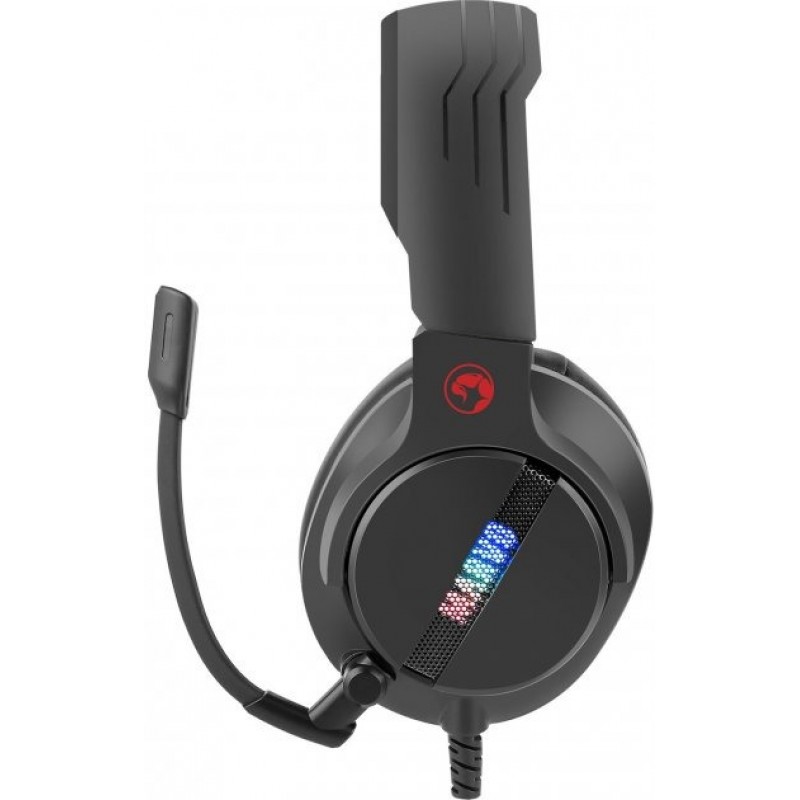 Навушники Marvo HG9065 Black, Multi-LED, мікрофон, звук 7.1, USB, накладні, кабель 2.10 м