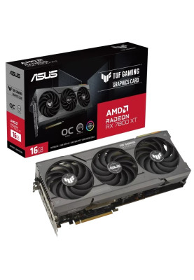 Відеокарта Radeon RX 7800 XT, Asus, TUF GAMING OC, 16Gb GDDR6, 256-bit, HDMI/3xDP, 2565/19500 MHz, 2x8-pin (TUF-RX7800XT-O16G-GAMING)