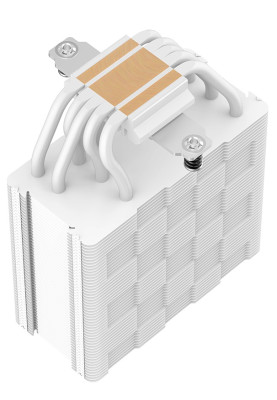 Кулер для процесора Deepcool AG500 ARGB, White, алюміній та мідні теплові трубки, 1x120 мм ARGB, для Intel 1700/1200/115x, AMD AM5/AM4, висота 155 мм (R-AG500-WHANMN-G)