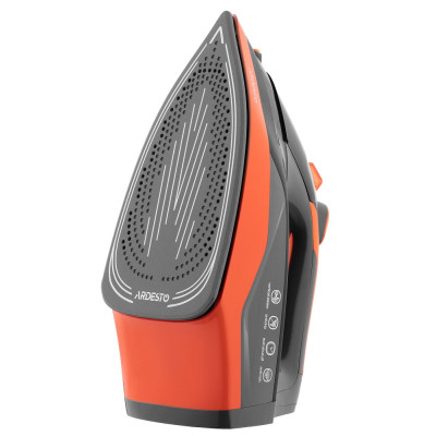 Утюг Ardesto IR-C2233-GR, Black/Orange, 2200W, кераміка, паровий удар, резервур 340мл, захист від кальцинації, антикрапля, плавне регулювання потужності пари, автоматичне відключення