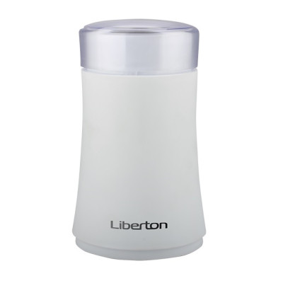 Кавомолка Liberton LCG-2301, White, 150Вт, 60 г, імпульсний режим, блокування включення при знятій кришці, пластиковий корпус, ніж з нержавіючої сталі