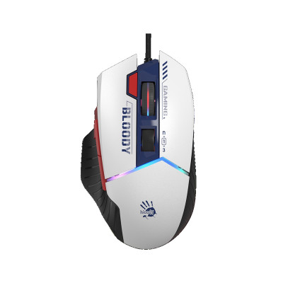 Миша A4Tech W95 Max "Bloody", Sports Navy, USB, оптична (сенсор MAX BC3332-A), 100-12 000 cpi, 10 кнопок (8 програмованих), вбудована пам'ять, RGB підсвічування, перемикачі більше 50 млн. натискань, ніжки X'Glide, 1.8 м