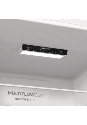 Холодильник Gorenje NRKE62W, White, двокамерний, No Frost, загальний корисний об'єм 300L, корисний об'єм 204L/96L, електронне керування, швидка заморозка, Е, 185x59,2x60см