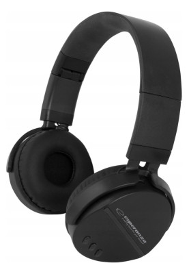 Навушники бездротові Esperanza Shona, Black, Bluetooth 5.0, мікрофон, 300 mAh (до 7 годин), microUSB (EH217K)