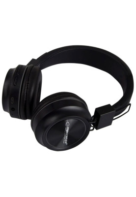 Навушники бездротові Esperanza EH219, Black, Bluetooth 5.0, мікрофон, 250 mAh (до 7 годин), 3.5 мм (mini-Jack) (EH219)