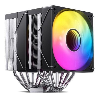 Кулер для процесора Jonsbo CR-3000 ARGB, Black, алюміній/мідь, 2x120 мм, PWM, для Intel 115x/1200/1700, AMD AMx/FMx, до 260W TDP, 160 мм
