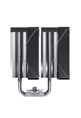 Кулер для процесора Jonsbo CR-3000 ARGB, Black, алюміній/мідь, 2x120 мм, PWM, для Intel 115x/1200/1700, AMD AMx/FMx, до 260W TDP, 160 мм
