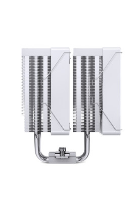 Кулер для процесора Jonsbo CR-3000 ARGB, White, алюміній/мідь, 2x120 мм, PWM, для Intel 115x/1200/1700, AMD AMx/FMx, до 260W TDP, 160 мм