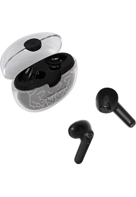 Навушники бездротові Esperanza EH224K, Black, Bluetooth 5.0, мікрофон, 30 mAh (до 4 годин), зарядний кейс: 200mAh