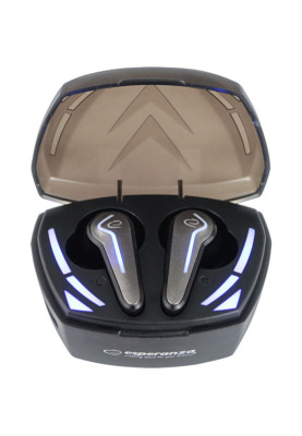 Навушники бездротові Esperanza EH232K, Black, TWS, Bluetooth 5.0, мікрофон, 40 mAh (до 4 годин), зарядний кейс: 300mAh, Type-c