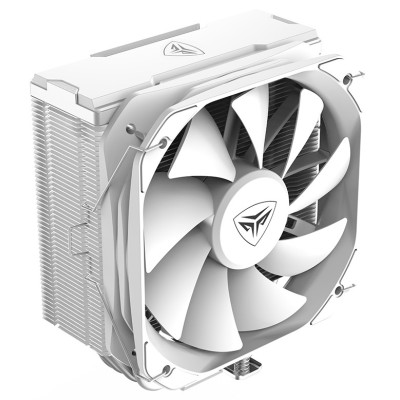 Кулер для процесора PcCooler K6, White, алюміній/мідь, 1x130 мм, для Intel 1700/1200/115x, AMD AM5/AM4, висота 156 мм, до 250 Вт