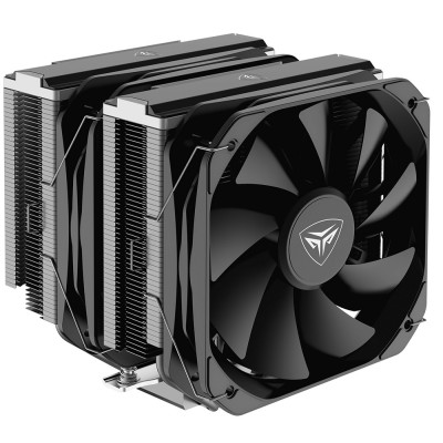 Кулер для процесора PcCooler G6, Black, алюміній/мідь, 2x130 мм, для Intel 1700/1200/115x/20xx, AMD AM5/AM4, висота 156 мм, до 260 Вт