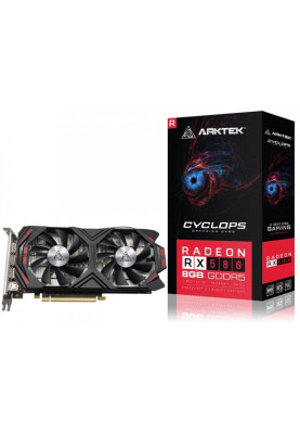 Відеокарта Radeon RX 580, Arktek, 8Gb GDDR5, 256-bit, HDMI/3xDP, 1244/8000 MHz, 6-pin (AKR580D5S8GH1)