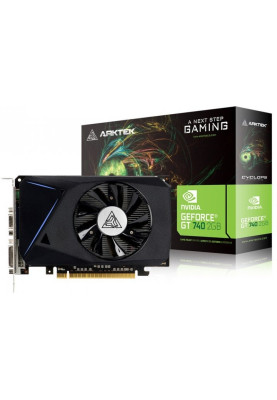Відеокарта GeForce GT740, Arktek, 2Gb GDDR3, 128-bit, VGA/DVI/HDMI, 993/1800 MHz (AKN740D3S2GL1)