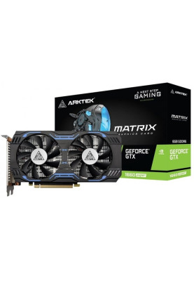 Відеокарта GeForce GTX 1660 SUPER, Arktek, 6Gb GDDR6, 192-bit, DVI/HDMI/DP, 1530/14000 MHz, 8-pin (AKN1660SD6S6GH1)