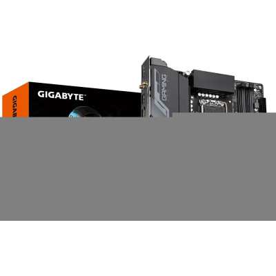 Материнська плата LGA1700, Gigabyte B760M GAMING X AX, B760, 4xDDR5, Int.Video(CPU), 4xSATA3, 2xM.2, 1xPCI-E 4.0 x16, 1xPCI-E 3.0 x16, Realtek 7.1, RTL8125BG, WiFi 6E, Bluetooth 5.3, 6xUSB3.2/9xUSB2.0, HDMI/DP, MicroATX