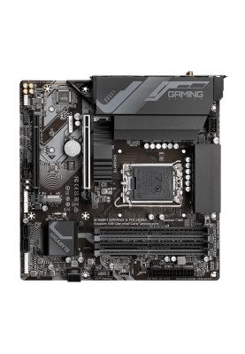 Материнська плата LGA1700, Gigabyte B760M GAMING X AX, B760, 4xDDR5, Int.Video(CPU), 4xSATA3, 2xM.2, 1xPCI-E 4.0 x16, 1xPCI-E 3.0 x16, Realtek 7.1, RTL8125BG, WiFi 6E, Bluetooth 5.3, 6xUSB3.2/9xUSB2.0, HDMI/DP, MicroATX