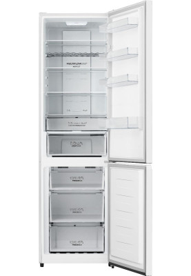 Холодильник Gorenje NRK620FAW4, White, двокамерний, No Frost, загальний об'єм 336L, корисний об'єм 238L/86L, дисплей, електронне керування, швидка заморозка, А+, 200x60x59.2см