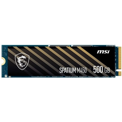 Твердотільний накопичувач SSD 500Gb, MSI Spatium M450, PCI-E 4.0 x4, M.2 2280, 3D TLC, 3600/2300 МБ/с (S78-440K220-P83)