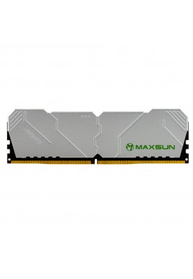 Пам'ять 16Gb DDR5, 6000 MHz, Maxsun Terminator, Silver, 36-38-38, 1.35V, з радіатором (MSD516G60W5)