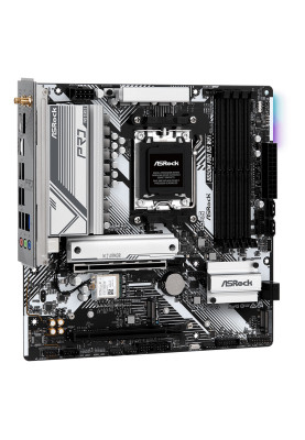Материнська плата AM5 ASRock B650M Pro RS WiFi, B650, 4xDDR5, Int.Video (CPU), 4xSATA3, 2xM.2, 1xPCI-E 4.0 x16, 1xPCI-E 3.0 x16, ALC897, 1xM.2 (Key E), RTL8125BG, WiFi 6E, Bluetooth 5.2, 9xUSB3.2/8xUSB2.0, HDMI/DP, CrossFire, MicroATX
