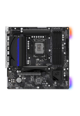 Материнська плата LGA1700, ASRock B760M PG Riptide, B760, 4xDDR5, Int.Video(CPU), 4xSATA3, 2xM.2, 1xPCI-E 4.0 x16, 1xPCI-E 4.0 x1, 1xM.2 (Key E), ALC897, RTL8125BG, 7xUSB3.2/6xUSB2.0, HDMI/DP, CrossFire, MicroATX