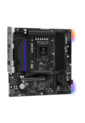 Материнська плата LGA1700, ASRock B760M PG Riptide, B760, 4xDDR5, Int.Video(CPU), 4xSATA3, 2xM.2, 1xPCI-E 4.0 x16, 1xPCI-E 4.0 x1, 1xM.2 (Key E), ALC897, RTL8125BG, 7xUSB3.2/6xUSB2.0, HDMI/DP, CrossFire, MicroATX