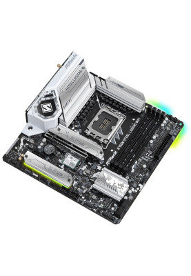 Материнська плата LGA1700, ASRock B760M Steel Legend WiFi, B760, 4xDDR5, Int.Video(CPU), 4xSATA3, 3xM.2, 1xPCI-E 5.0 x16, 1xPCI-E 4.0 x1, ALC897, RTL8125BG, WiFi 6E, Bluetooth 5.3, 9xUSB3.2/6xUSB2.0, HDMI/DP/Type-C, MicroATX