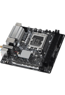 Материнська плата LGA1700, ASRock B760M-ITX/D4 WiFi, B760, 2xDDR4, Int.Video(CPU), 4xSATA3, 1xM.2, 1xPCI-E 4.0 x16, ALC897, RTL8111H, WiFi 6E, Bluetooth 5.3, 5xUSB3.2/6xUSB2.0, HDMI/DP, Mini-ITX