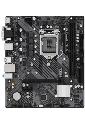 Мат.плата 1200 (H470) ASRock H510M-HDV/M.2 SE, H470, 2xDDR4, Int.Video(CPU), 4xSATA3, 1xM.2, 1xPCI-E 4.0 x16, 1xPCI-E 3.0 x1, ALC897, RTL8111H, 6xUSB3.2/6xUSB2.0, VGA/DVI-D/HDMI, MicroATX