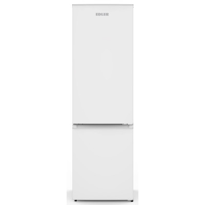 Холодильник Edler ED-358DBW, White, двокамерний, з нижньою мор. камерою, загальний об'єм 273L, корисний об'єм 202L/71L, електронний контроль температури, A+, режим "відпустка", 178x55x58.6см