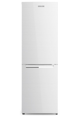 Холодильник Edler ED-405DBW, White, двокамерний, з нижньою мор. камерою,загальний об'єм 287L, корисний об'єм 198L/89L, електронний контроль температури, A+, режим "відпустка", 185x60x60см