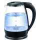Електрочайник Edler EK5520, Black, 1500W, 1.8л, скло+пластик, дисковий, індикатор рівня води, підсвічування, захист від перегріву, захист від кипіння без води