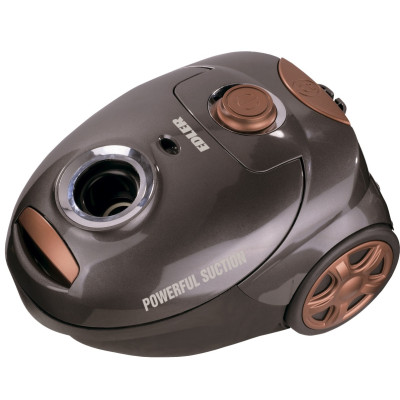 Пилосос Edler ED-1707BR, Brown, 1500W, мішковий, об'єм пилезборника 2л, багаторазовий мішок, насадки універсальна щітка підлога/килим, щілинна, 2 пластикові трубки