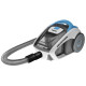 Пилосос Edler ED-1507BO, White/Blue, 900W, контейнер, об'єм пилозбірника 1.2л, циклонна система, турбощітка, універсальна щітка підлога/килим, щілинна, HEPA-фільтр