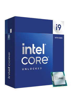 Процесор Intel Core i9 (LGA1700) i9-14900K, Box, 24x2.4 GHz (Turbo Boost 6.0 GHz, 32 потоки), UHD Graphics 770, L3 36Mb Smart Cache, Raptor Lake, 7 nm, TDP 125W, розблокований множник, система охолодження в комплекті не йде (BX8071514900K)