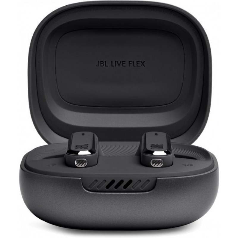 Навушники JBL Live Flex, Black, Bluetooth, мікрофон, чохол з функцією зарядки, технологія "JBL Deep Bass Sound" (JBLLIVEFLEXBLK)