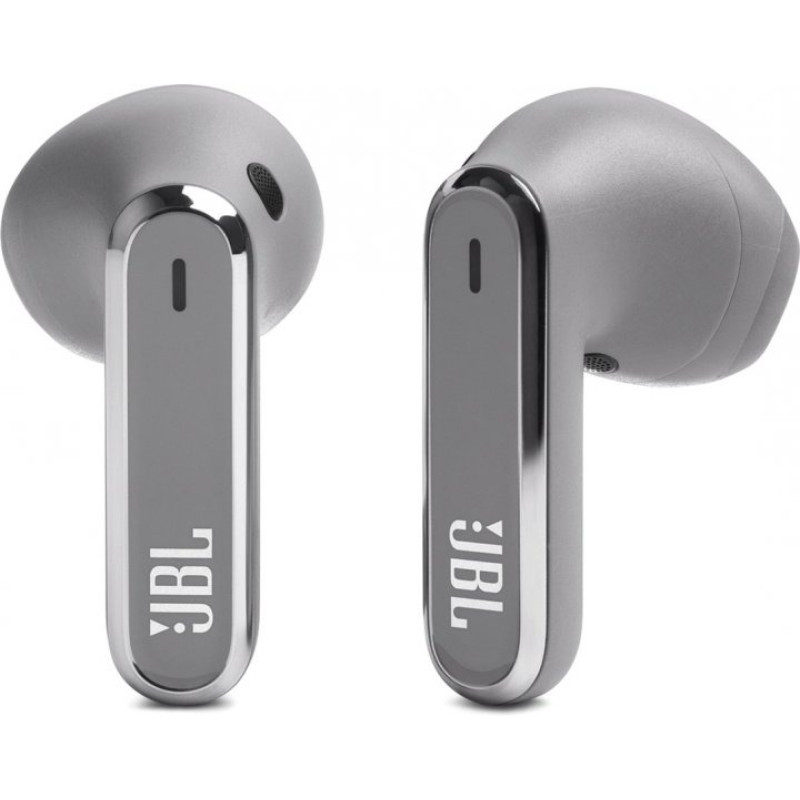 Навушники JBL Live Flex, Silver, Bluetooth, мікрофон, чохол з функцією зарядки, технологія "JBL Deep Bass Sound" (JBLLIVEFLEXSVR)