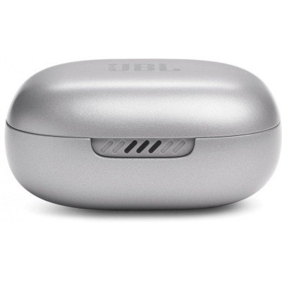 Навушники JBL Live Flex, Silver, Bluetooth, мікрофон, чохол з функцією зарядки, технологія "JBL Deep Bass Sound" (JBLLIVEFLEXSVR)