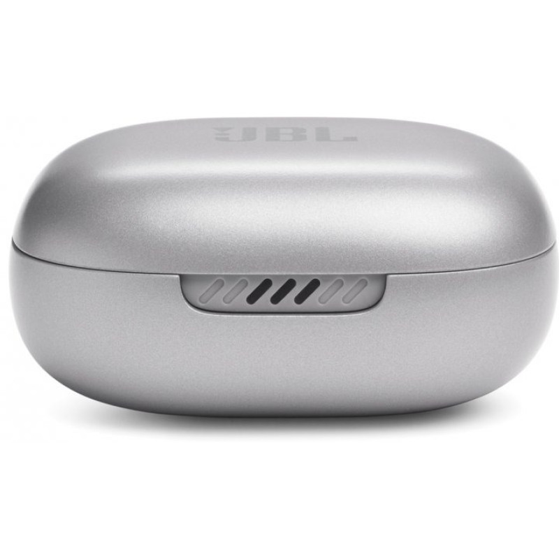 Навушники JBL Live Flex, Silver, Bluetooth, мікрофон, чохол з функцією зарядки, технологія "JBL Deep Bass Sound" (JBLLIVEFLEXSVR)