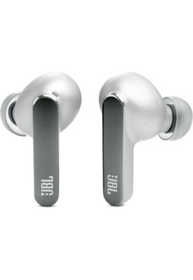 Навушники JBL Live Pro 2, Silver, Bluetooth, мікрофон, чохол з функцією зарядки, технологія "JBL Deep Bass Sound" (JBLLIVEPRO2TWSSIL)