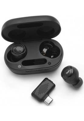 Навушники JBL Quantum TWS Air, Black, Bluetooth, мікрофон, чохол з функцією зарядки, технологія "Pure Bass" (JBLQTWSAIRBLK)