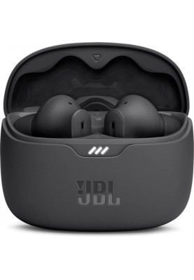 Навушники бездротові JBL Tune Beam, Black, Bluetooth, мікрофон, акумулятор 70 mAh, чохол з функцією зарядки, технологія "JBL Pure Bass Sound" (JBLTBEAMBLK)