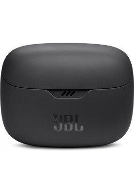 Навушники бездротові JBL Tune Beam, Black, Bluetooth, мікрофон, акумулятор 70 mAh, чохол з функцією зарядки, технологія "JBL Pure Bass Sound" (JBLTBEAMBLK)