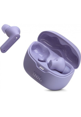 Навушники бездротові JBL Tune Beam, Purple, Bluetooth, мікрофон, акумулятор 70 mAh, чохол з функцією зарядки, технологія "JBL Pure Bass Sound" (JBLTBEAMPUR)