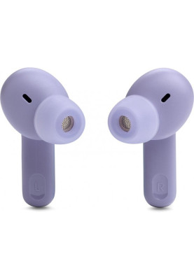Навушники бездротові JBL Tune Beam, Purple, Bluetooth, мікрофон, акумулятор 70 mAh, чохол з функцією зарядки, технологія "JBL Pure Bass Sound" (JBLTBEAMPUR)
