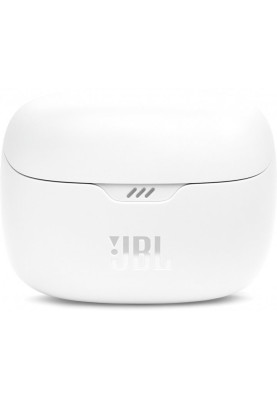 Навушники бездротові JBL Tune Beam, White, Bluetooth, мікрофон, акумулятор 70 mAh, чохол з функцією зарядки, технологія "JBL Pure Bass Sound" (JBLTBEAMWHT)