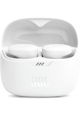 Навушники бездротові JBL Tune Buds, White, Bluetooth, мікрофон, акумулятор 70 mAh, чохол з функцією зарядки, технологія "JBL Pure Bass Sound" (JBLTBUDSWHT)